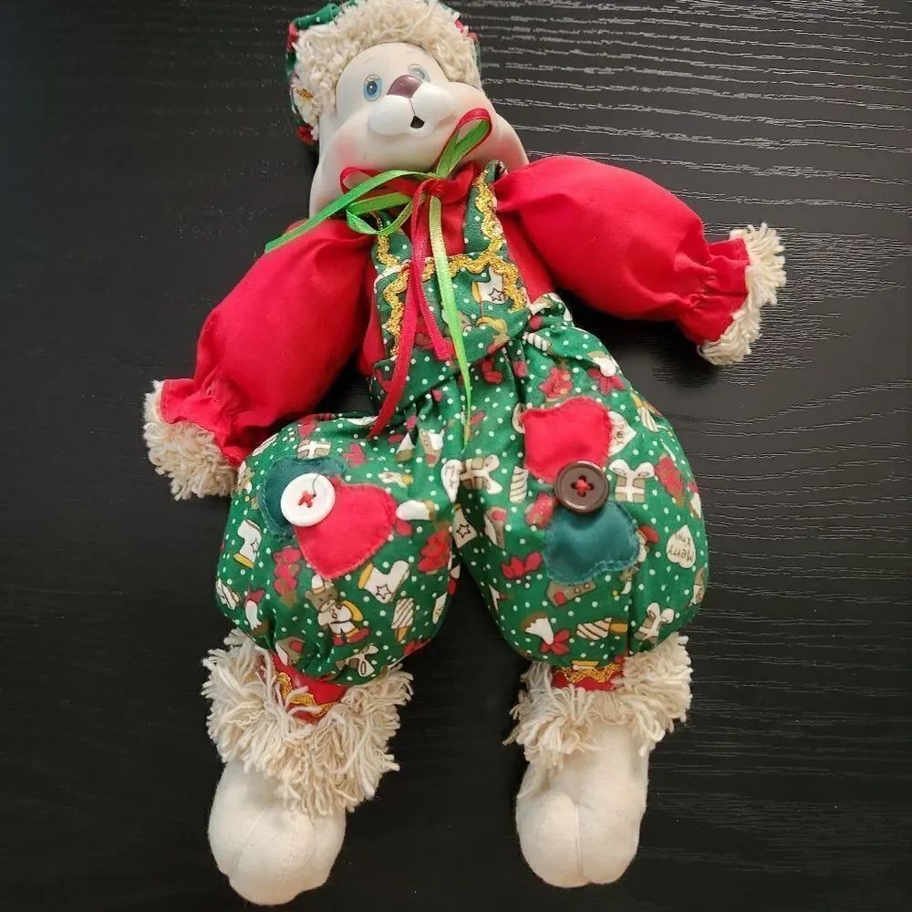 House of Lloyd Vintage 1995 Christmas Decor Hip Christmas Bunny